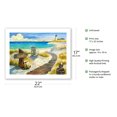 thumbnail image 2 of Boardwalk to the Lighthouse - Beach Chair Ocean View - From an Original Watercolor Painting by Robin Wethe Altman - Bamboo Fine Art 290gsm Paper (Unframed) 17x22in, 2 of 4