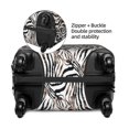 thumbnail image 4 of Lsque Leopard And Zebra Printed Luggage Cover, Travel Luggage Protector,Scratch and Dirt Resistant, Fits 18-32 Inch Luggage - Medium, 4 of 9