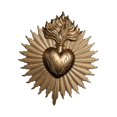 thumbnail image 4 of Placa de pared de corazones s, decoración para colgar en la pared, escultura para Bar, cocina, interior dorado, 4 of 8