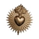 thumbnail image 4 of Placa de pared de los Sagrados Corazones, estatua gótica, decoración de resina, arte para el hogar, figura católica dorado, 4 of 9