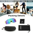 thumbnail image 5 of FEISEDY Sports Sunglasses for Men, Women and Teens - Baseball, Biking, Cycling UV400 Protection B2388, 5 of 16