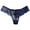 Navy, variant on Women Lace Underwear Lingerie Thongs Panties Ladies Hollow Out Underwear Red M(M)