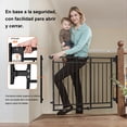 thumbnail image 2 of Puerta Seguridad Reja Escalera Para Bebés y Mascotas Sin Barra Inferior Facilidad para Circular 70 a 109cm, 2 of 6