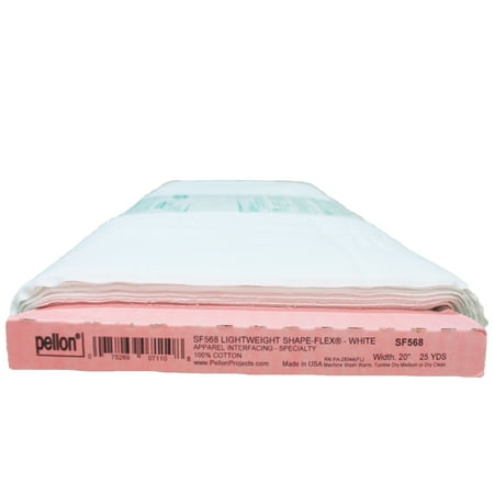 Pellon SF568 Fabric Interfacing, White 20" x 25 Yards by the Bolt