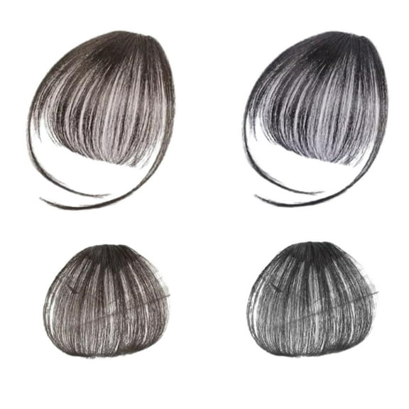 Goody2's 3D 100% Real Hair Wispy Clip in Bangs Hair Extensions for Women