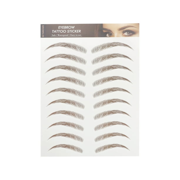 Tatuaje de cejas de simulación de Unique Bargains para mujeres 1 pieza Luna, Marrón