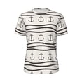 thumbnail image 6 of Rocae Anchors and Ropes for Men's Mesh Quick-Dry Short Sleeve Workout T-Shirt,Mens Crew Neck Tee Lightweight Soft Classic T Shirts 4X-Large, 6 of 9