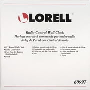 Lorell, LLR60997, 12 Round Radio Controlled Wall Clock, 1