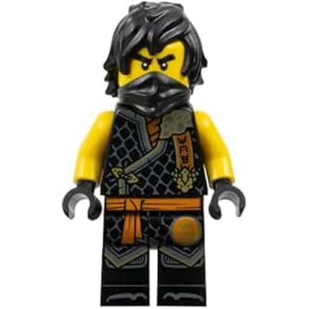 LEGO Ninjago Dragons Rising Season 2: Cole Minifigure with Tounrament Armor and Gold Katana - Ages 6+
