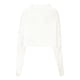 thumbnail image 5 of Suéter recortado para mujer Cuello alto Manga murciélago Tejido de cable Jersey de gran tamaño Irfora Suéter de las mujeres, 5 of 7