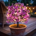thumbnail image 7 of Artificial Violet Flowers with LED Lights Ground Stake Tree 28 Heads Plastic Outdoor Yard Garden Home Decor Waterproof, 7 of 7