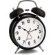 thumbnail image 1 of Analog Alarm Clock Extra Loud Twin Bells Retro White Silent Non-ticking Quartz Battery Operated With Backlight, Decorative Bedside Table Desk Vintage, 1 of 5