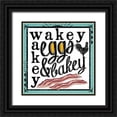 thumbnail image 1 of Longfellow Designs 15x15 Black Ornate Wood Framed with Double Matting Museum Art Print Titled - Wakey, 1 of 4