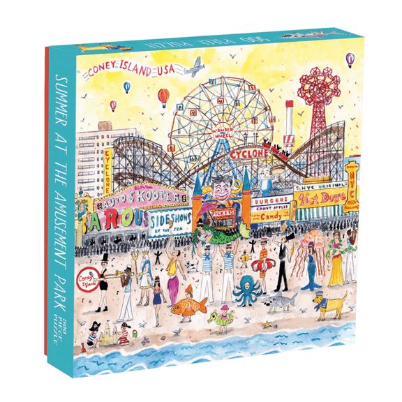 Galison; Michael Storrings Summer at the Amusement Park Jigsaw Puzzles, Cardboard, 500 Piece