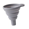 thumbnail image 1 of Embudo de silicona plegable de grado alimenticio para el llenado de botellas y transferencia de polvo. Gris, 1 of 9