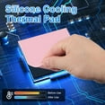 thumbnail image 5 of Uxcell Thermal Pads 100x100x0.5mm, 6 Pcs Silicone Cooling Thermal Pad for CPU GPU M.2 SSD NVMe Pink, 5 of 7