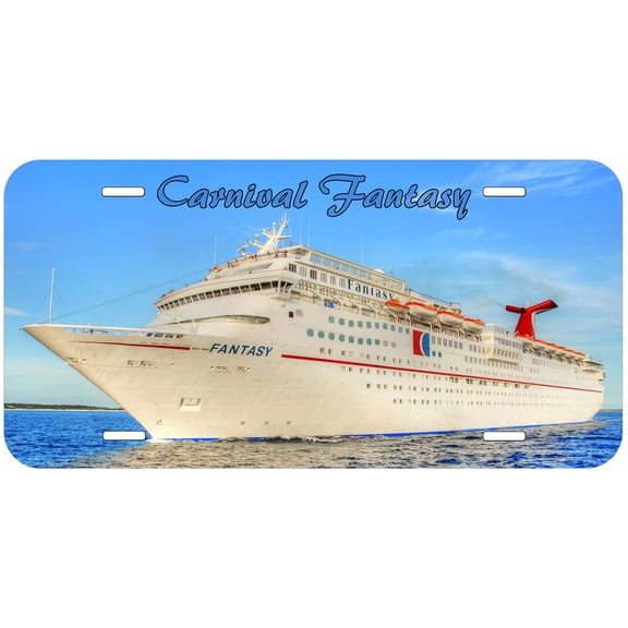 Carnival Fantasy Ships Novelty Car Auto License Plate