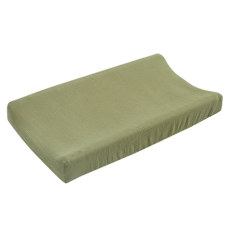 Tuelaly Organic Cotton Soft Changing Pad Cover Army Green