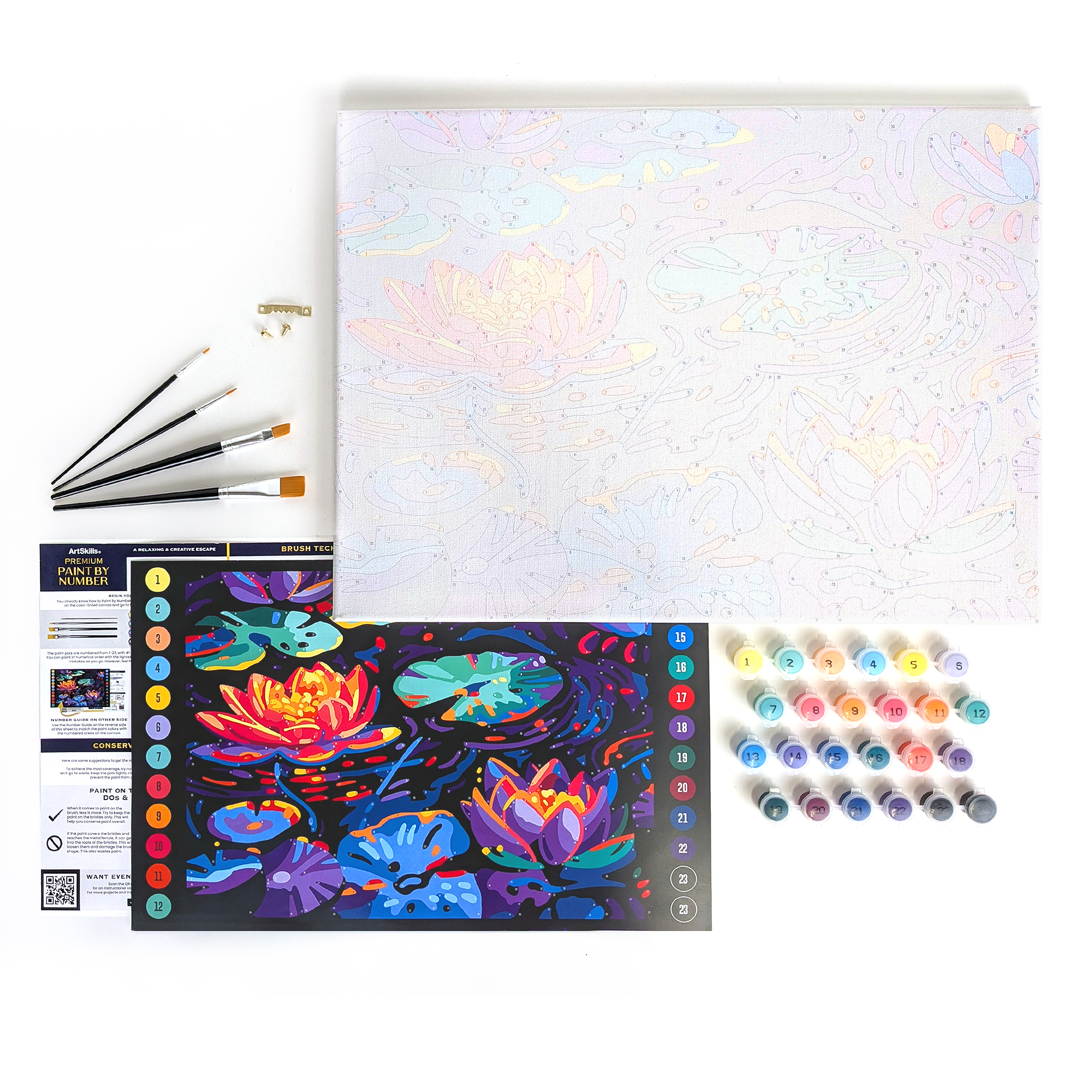 ArtSkills Luminous Water Lillies Paint by Numbers photo 2