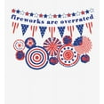 thumbnail image 2 of Fireworks Are Overrated Festival Flags White Adult Long Sleeve Hoodie-XL, 2 of 3