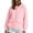 Pink, variant on Hauaitttt Lady Zip up Hooded Sweatshirt with Loose and Casual Long Sleeves and Jacket Style Hoodie Female Small Sweatshirts Light Weight Zip up Hoodie Women Hooded Sweat Shirt for Women Snap Front