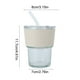 thumbnail image 3 of Taza de café con pajita cubierta de oficina de 420 ml, taza de vidrio transparente para el hogar, taza de café de vidrio, 3 of 6