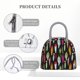 thumbnail image 4 of Balery Colorful Fishing Lures Bolsa de Almuerzo para Mujeres, Caja de Almuerzo, Bolsa de Almuerzo Pequeña Impermeable, Tote de Almuerzo Reutilizable con Gran Capacidad, 4 of 6