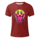 thumbnail image 4 of Blusas y camisas de manga corta y cuello redondo para hombre. Blusas/camisetas de manga corta con cuello redondo y estampado de Halloween para hombre. Blusa para hombre., 4 of 4