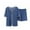 Blue, variant on Timegard Lounge Sets for Women Sleepwear 2 Piece V Neck Tshirts Shorts Casual Comfy Loose Pjs Outfits