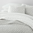 thumbnail image 5 of Ultra Soft Lightweight Quilt Sets in Neutral Dots Light Gray for King/Cal-King Bedding by Comfort Canopy, 5 of 16