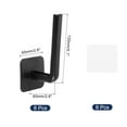 thumbnail image 2 of Unique Bargains 8 Pack Hat Racks for Baseball Caps, Plastic Adhesive Hat Hooks Hat Hangers, Black, 2 of 7