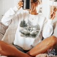 thumbnail image 2 of Winter Swans Sweatshirt | Vintage Romantic Wildlife Pullover, 2 of 7