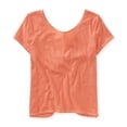 thumbnail image 1 of Camiseta básica recortada Aeropostale para mujer Naranja Extragrande, 1 of 3
