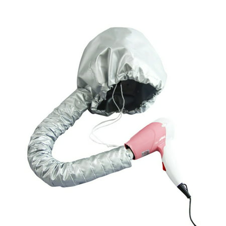 Bonnet Hood Hair Dryer Attachment - Adjustable Hooded Dryer, Portable Hair Salon Heat Cap with Travel Bag for Drying,Styling,Curling and Deep Conditioning,Relax, Speeds Up Drying