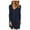 Navy, variant on Herrnalise Women’s Dresses Summer 2024 Casual Autumn Solid Sexy U-Neck Buttons Long Sleeve Waist Dress S-2XL
