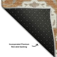 thumbnail image 5 of Addison Rugs Mayfield Premium Machine Washable Traditional Damask Copper Rectangle Rug, 5' x 7'6", 5 of 6