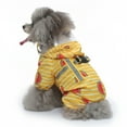 thumbnail image 7 of Dog Raincoat With Reflective Harness, Waterproof Dog Sports Shirt With Watermelon Pattern, Breathable Pet Rainwear For Small Dogs, Orange S, 7 of 7