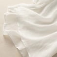 thumbnail image 6 of BODOAO Women Cotton Linen Embroidered Shirts Loose Fit Blouses Loungewear Office Blouses Boho Tops Mexican Tunic Tops Peasant Blouses Soft Breathable Summer Skin-Friendly Tops V Neck White Xl, 6 of 7