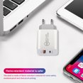 thumbnail image 2 of Cargador PD Cargadores de pared Adaptador rápido USB para el hogar para iPhone (enchufe de la UE de 18 W), 2 of 4