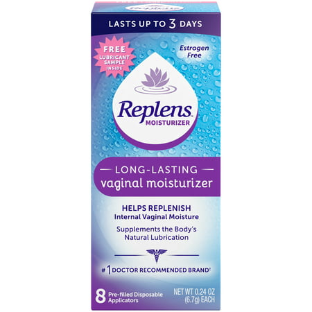 Replens Long-Lasting Vaginal Moisturizer, 8 prefilled (Best Vaginal Moisturizer For Menopause)