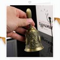 thumbnail image 4 of Toystoory Campana de mano de bronce Bronce auténtico clásico para eventos o actuaciones Campana de mano escolar premium Kits de decoración para fiestas Tipo de rosa antiguo, 4 of 4