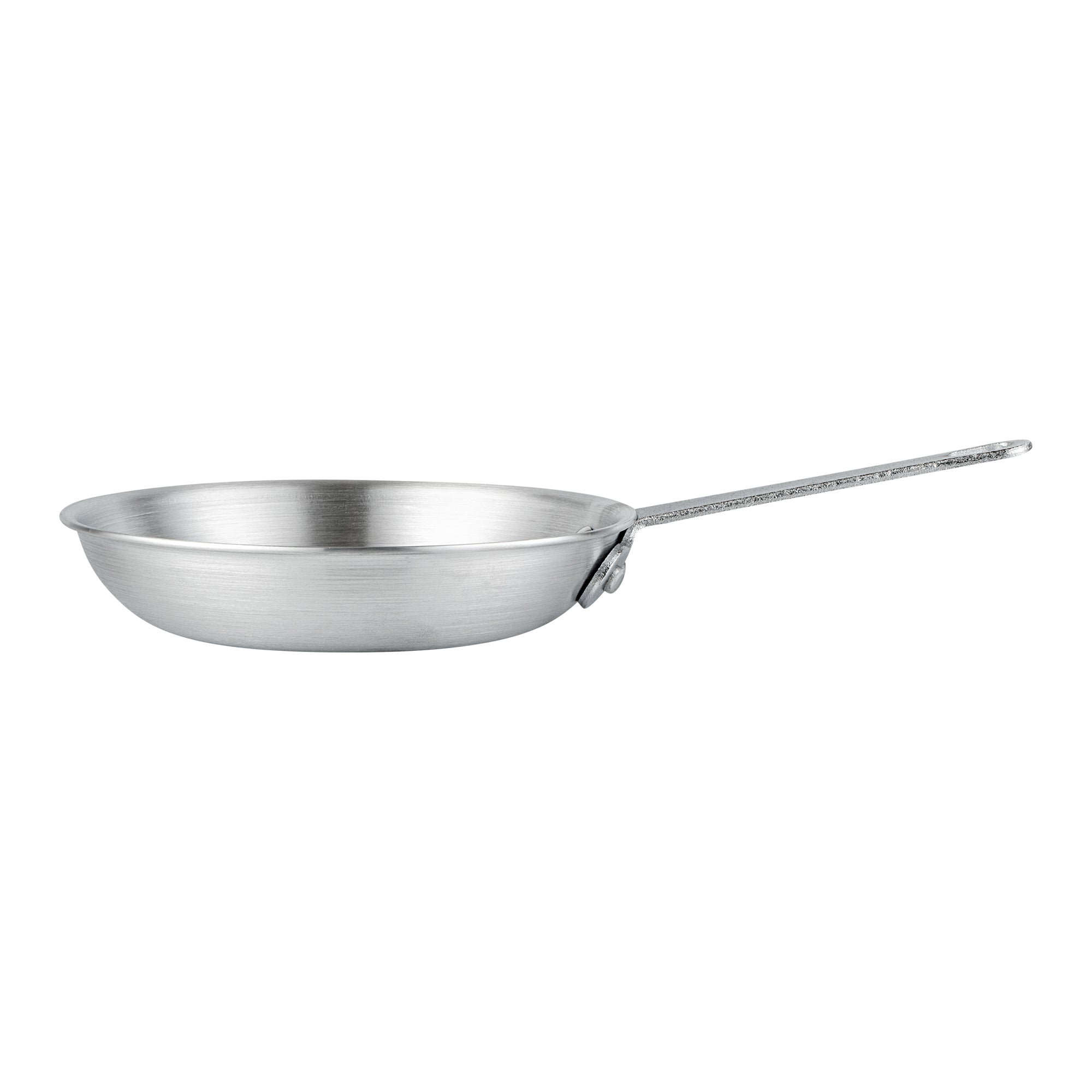 Restaurantware-Met Lux 7 Inch Fry Pans, Set Of 6 Durable Frying Pans - Satin Finish, Triple-Riveted, Silver Aluminum Cooking Skillets, For Searing, Sautéing, And Browning Food