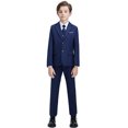 thumbnail image 2 of Boys' Suits Slim Fit 4 Pieces, Boys Formal Suit Set,Adjustable Waist, 2 of 5