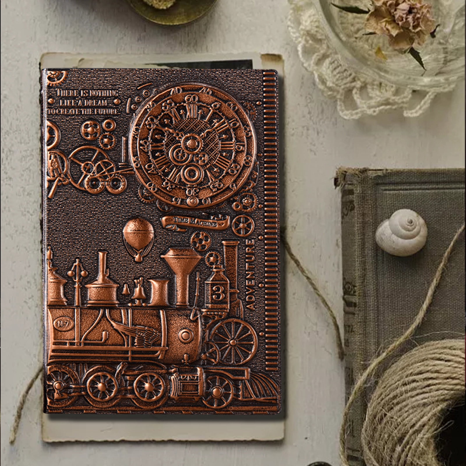 Hardcover Notebook European Embossed Notepad A5 Diary