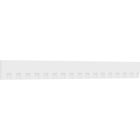 

8 H x 1 P x 90 5/8 L Sanford Architectural Grade PVC Dentil Trim w/Backplate