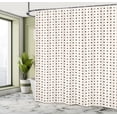 thumbnail image 4 of Ambesonne Abstract Shower Curtain, Vintage Geometric, 69"Wx84"L, Dark Grey and Pale Eggshell, 4 of 4