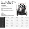 thumbnail image 5 of Gaeub Monochrome Giraffe Expression Men's and Women's UPF 50+ Long-Sleeved Sun Protection Clothing, Fishing Shirt Long Sleeve Zip-XX-Large, 5 of 7