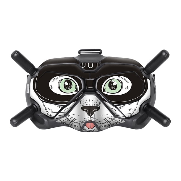 Sunnylife Drone Goggle Pegatina Anti-Scratch Anti-Collision Quadcopter Glasses PVC Decal Decor Protector Reemplazo para DJI FPV Tipo 2 Inevent EL006188-02B