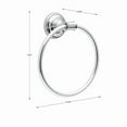 thumbnail image 4 of ZYLER- Chrome Towel Ring Wall Mount Durable Metal Rust Resistant Bathroom Accessory New, 4 of 6