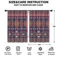 thumbnail image 2 of Blackout Kids Curtains,Purple Boho Tribal Floral and Mandalas Pattern Childrens Insulated Curtains Set Of 2,Bedroom Essentials,Toddler Room Decor 42x63in(106x160cm), 2 of 5